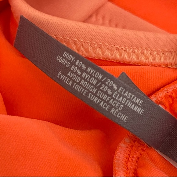 AERIE Swimsuit One Piece Orange Halter Neck - Picture 7 of 9